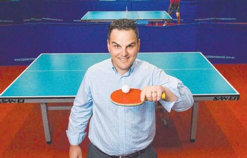 LEADING FROM THE FRONT: Table Tennis Australia boss Scott Houston who has turned around the sport's fortunes.