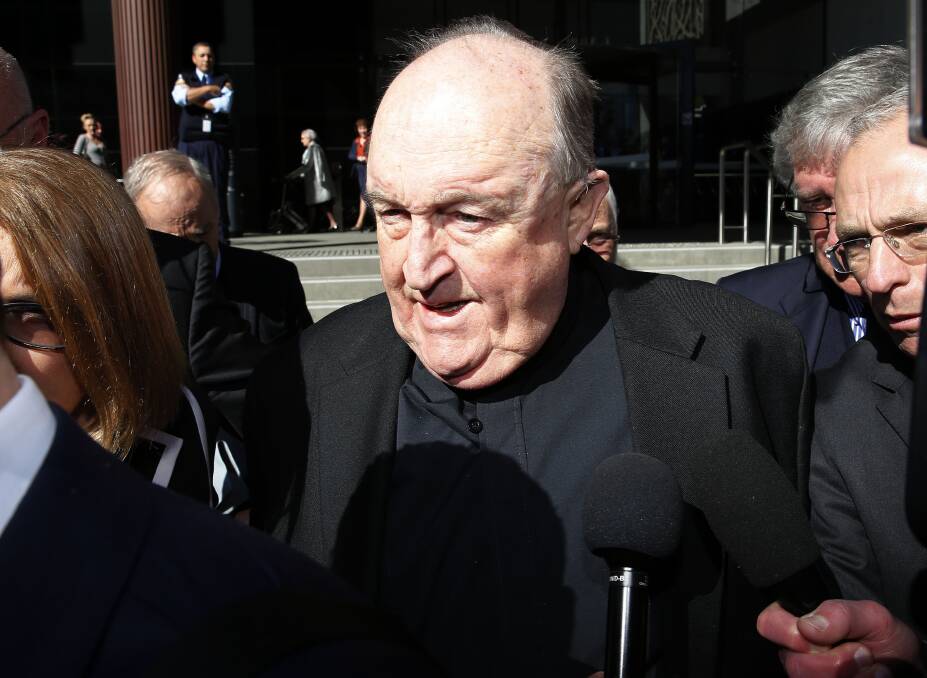 OVERTURNED: Archbishop Philip Wilson who had an earlier verdict of concealing sexual abuse quashed.