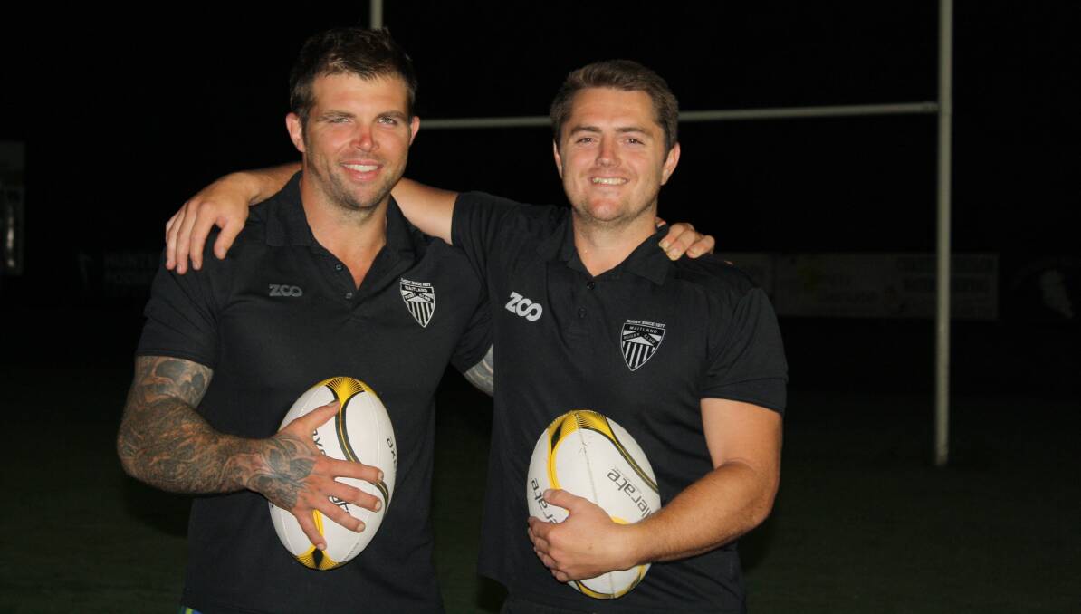 TRIBUTE: Nick Davidson and captain Chris Logan will celebrate 200 and 100 games respectively when the Blacks run out on Saturday. Picture supplied.