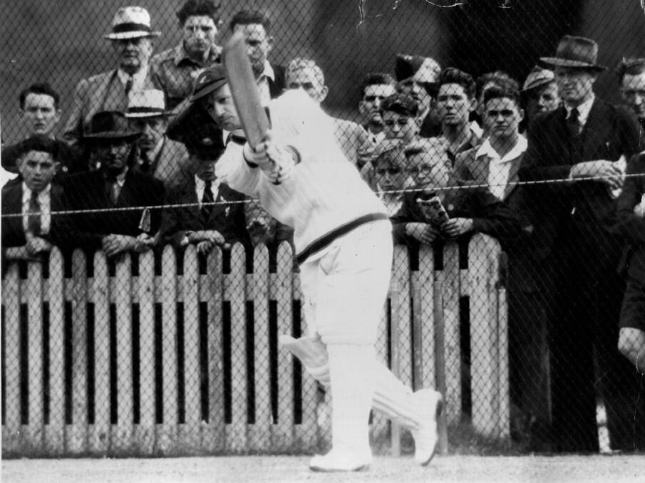 SIX SIXES: The greatest batsman of them all, Don Bradman. 