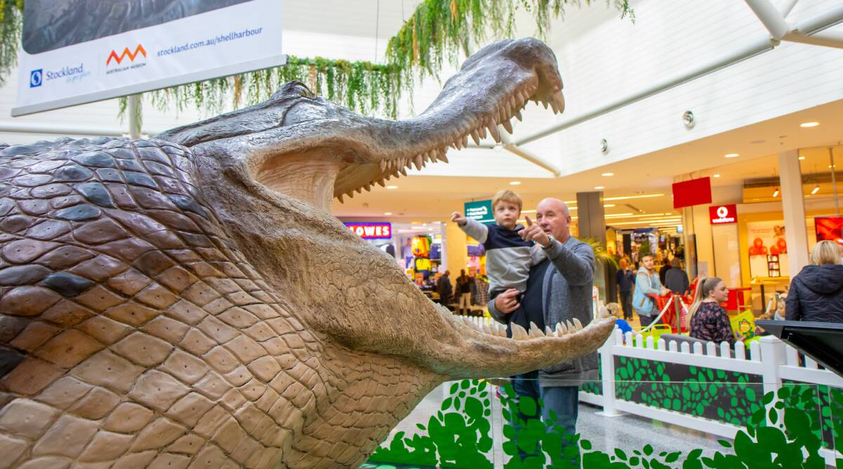 BITE SIZE: The SuperCroc will call Stockland Green Hills home this month.