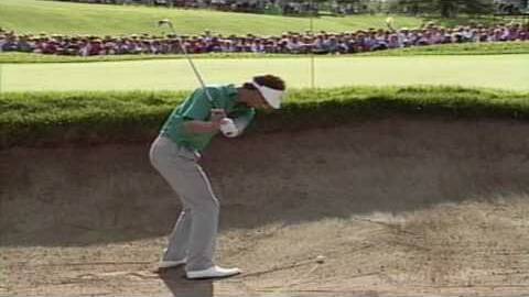 HISTORY: The famous Bob Tway bunker shot that pinched the 1986 PGA title from Greg Norman's grasp.