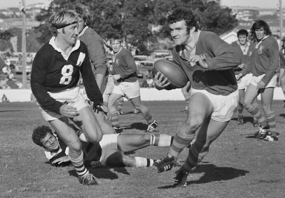 A DIFFERENT TIME: The Maitland jumper was black with an 'M' ... what's wrong with that?