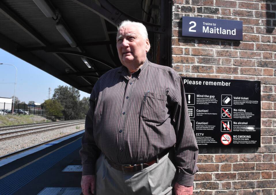 IDEA: Former Maitland mayor Ray Fairweather believes a solution to the city's traffic congestion problem would be to provide an improved rail network in the Lower Hunter. Picture: Sage Swinton