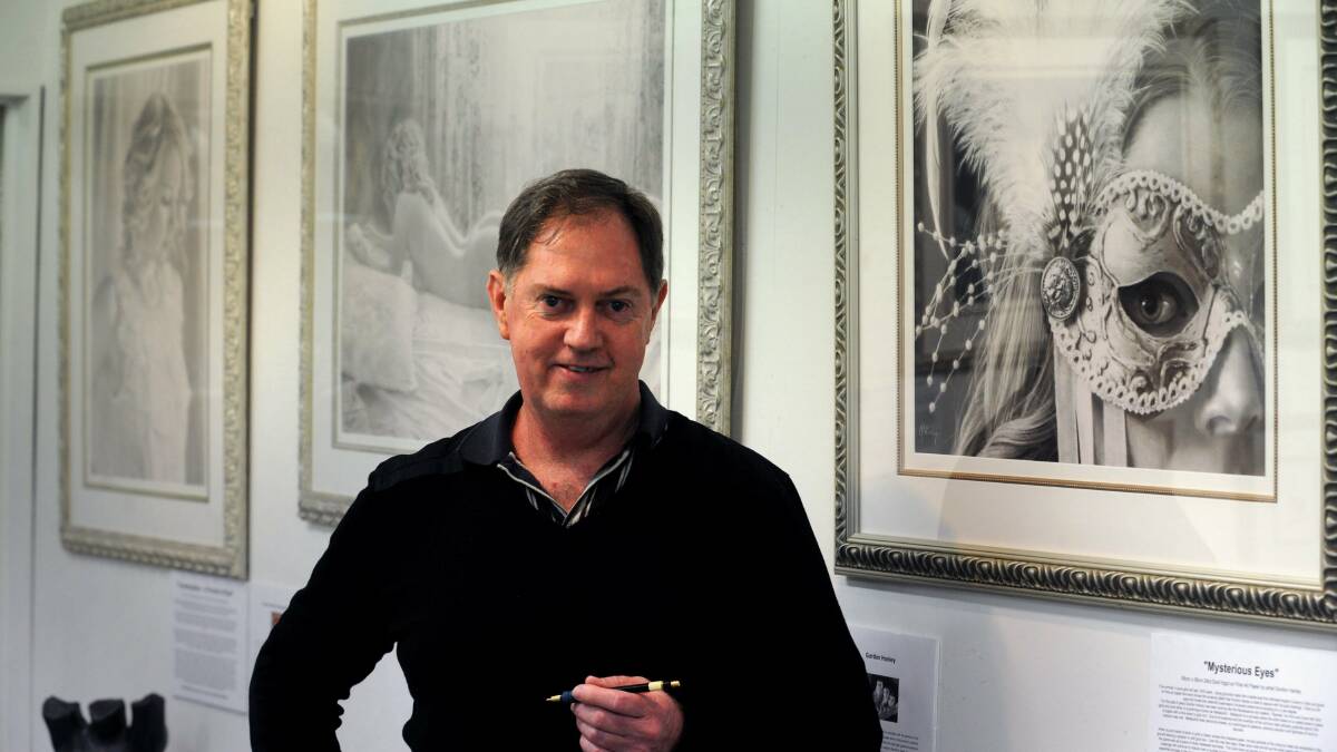 LIVING MASTER: Gordon Hanley, one of the hottest properties in the art world today. Picture Richard Briggs.
