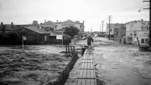 1955: Flood levels at the Belmore Bridge were measured at 12 metres - virtually the same as the 1820 flood level.