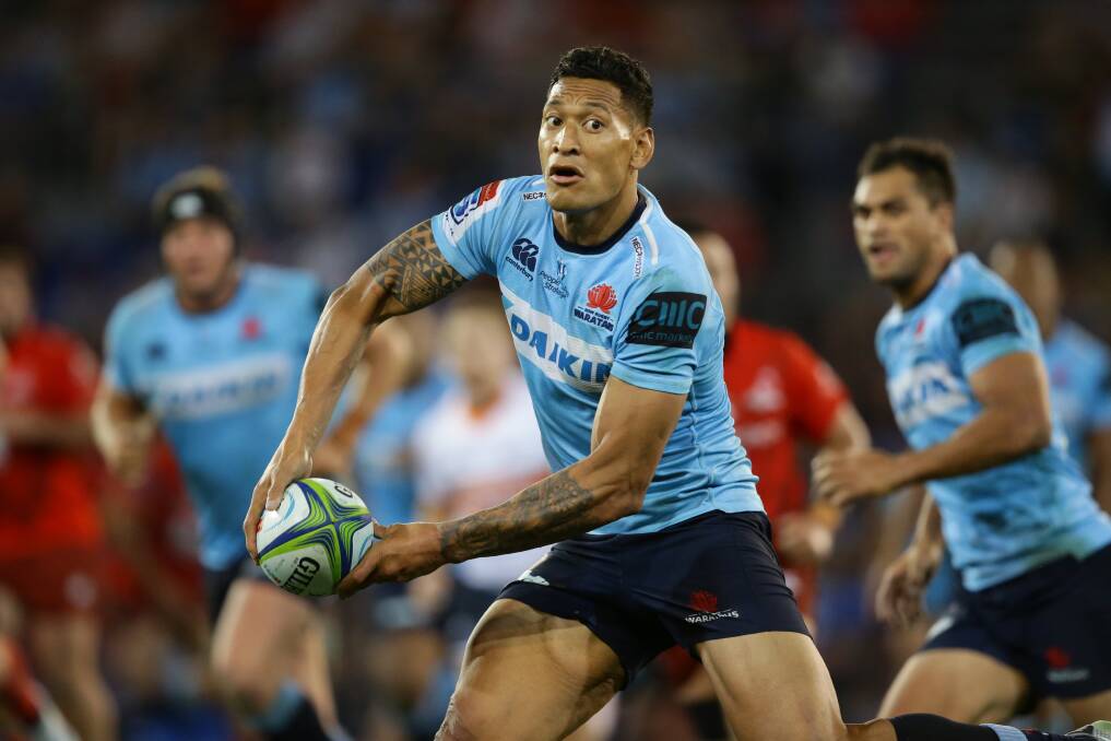 HOT WATER: Israel Folau's social media activity has meant a clash between his faith and Rugby Australia. 