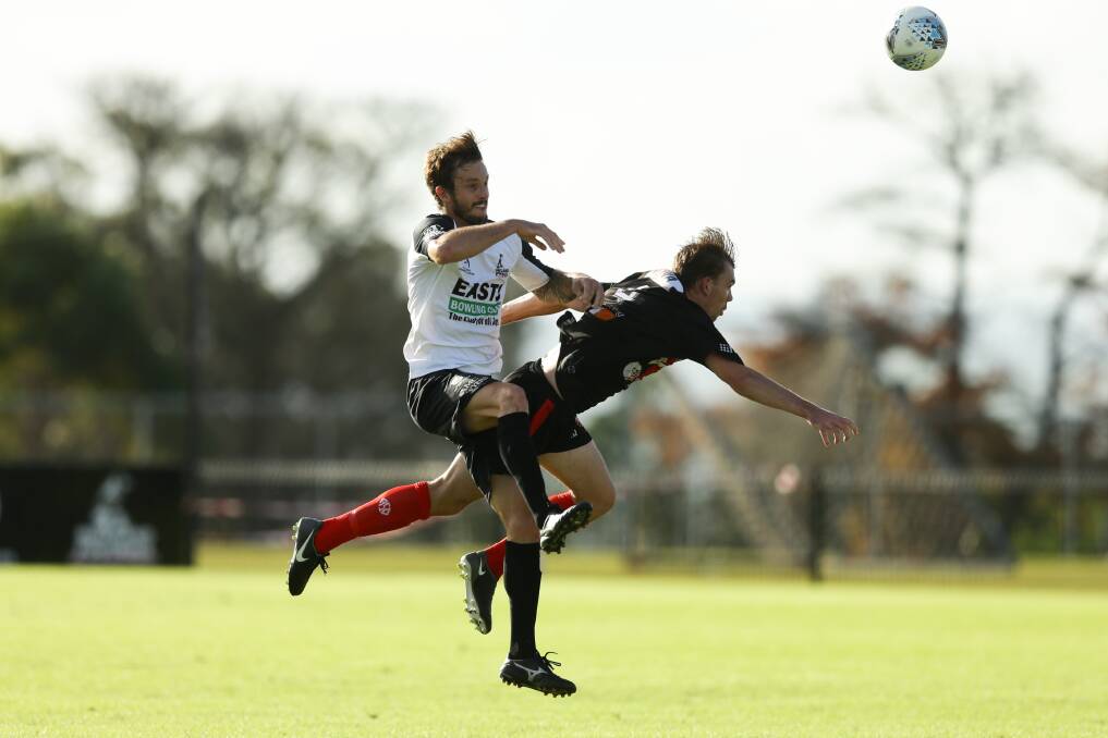 THREAT: After being kept scoreless last week the Magpies will be hoping striker Joel Wood can get back among the goals against Adamstown Rosebud. 