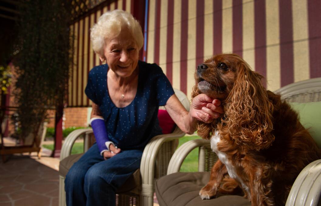 Ilona Grigg and her much loved dog Reuben.