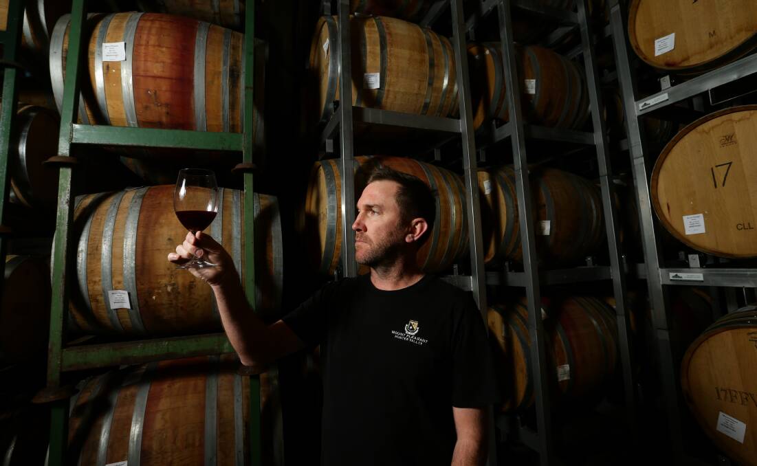  A HIGH STANDARD: Adrian Sparks time as chief winemaker has coincided with a swag of trophies for Mount Pleasant. Picture: Jonathan Carroll.