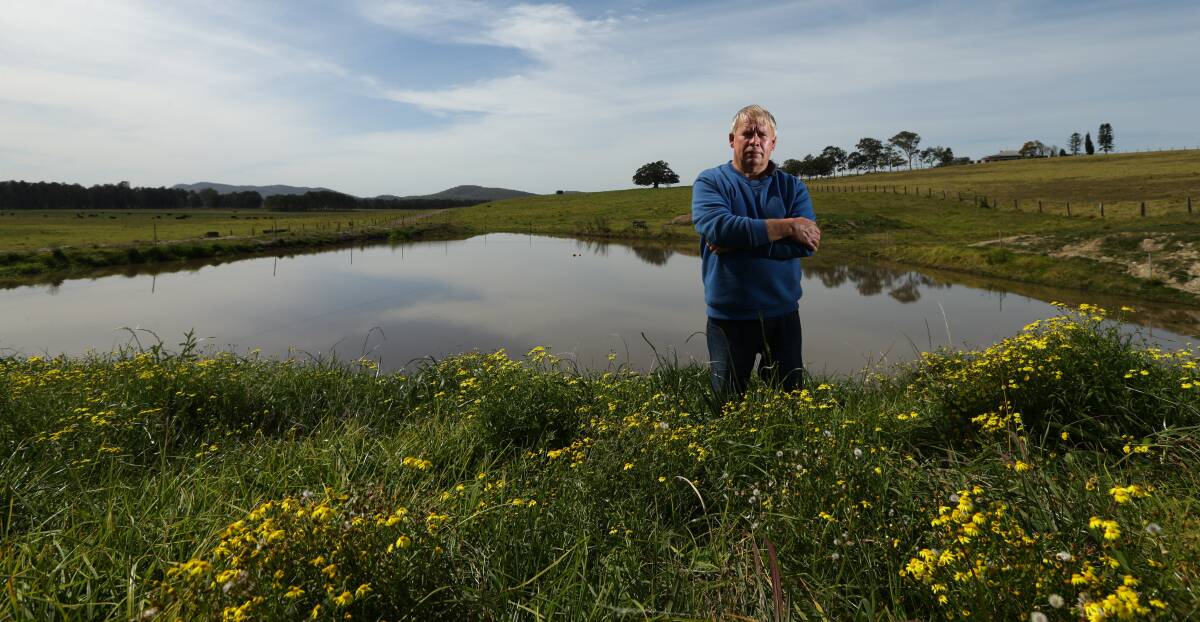 CONCERNED: Cattle farmer Peter Manuel near the boundary where a housing development is proposed. Picture: Jonathan Carroll