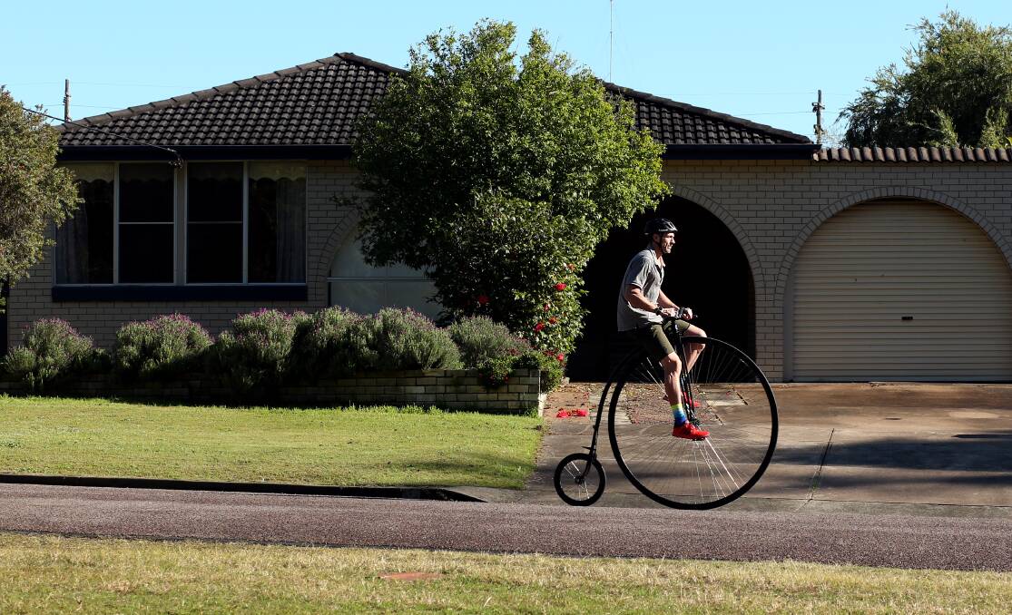Scott's goal: ride a penny farthing 139km in a day