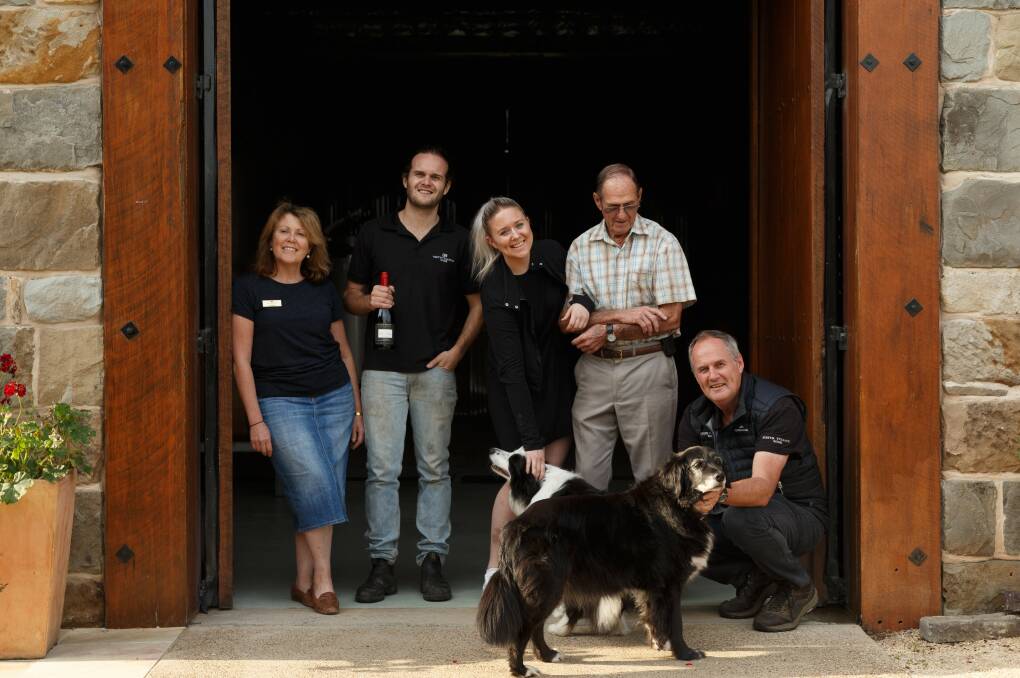 All in the family: Amanda, Alisdair, Jessica, Harold and Keith Tulloch are well supported by an "incredibly passionate team of people" who help create a range of premium wines with personality.  Photo: Supplied