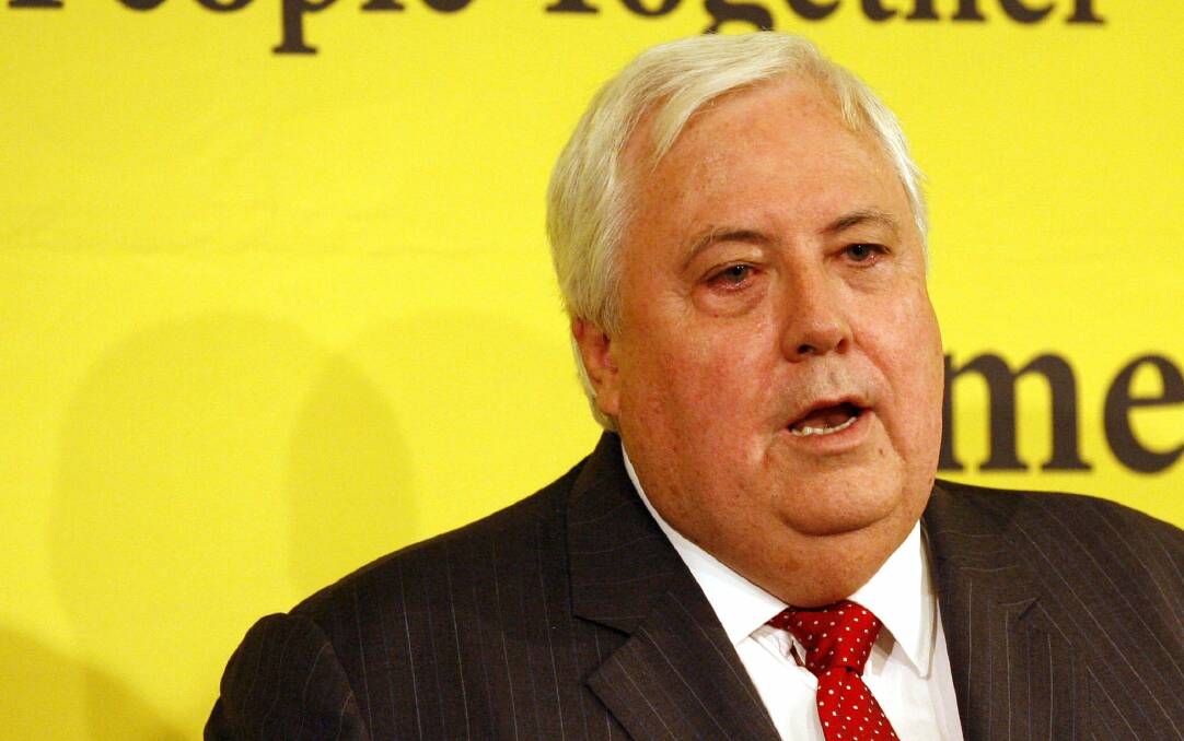 United Australia Party leader Clive Palmer. Photo: File