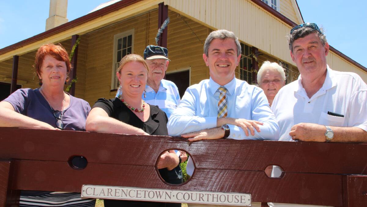 GUILTY PLEASURES: Lyne MP David Gillespie with members of the Clarence Town Progress Association which will receive $14,000 for a playground.