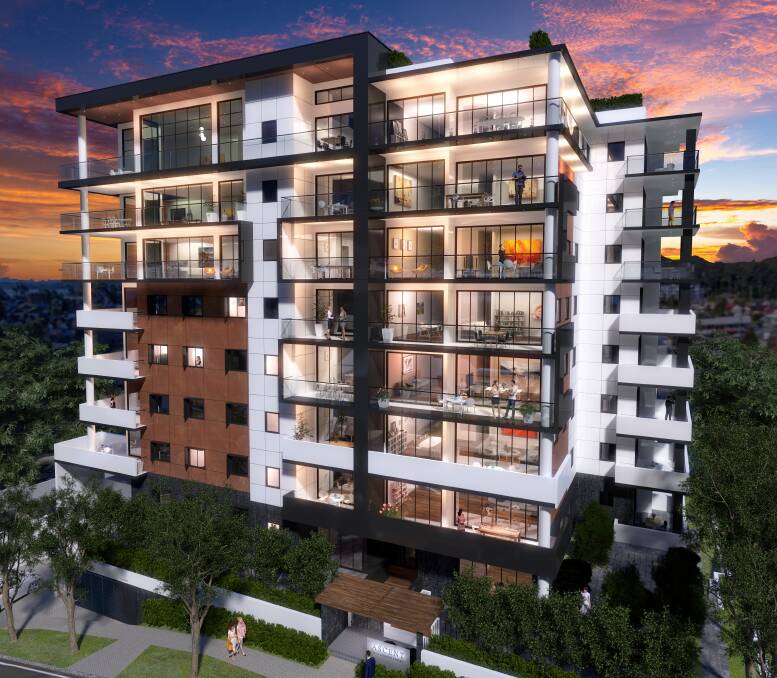 UPWARD AND ONWARD: An artist's impression of Ascent, a luxury eight-storey apartment building for Church Street. The developer Rod Salmon took deposits on two penthouse suites worth $2.1 million and $2.4 million.