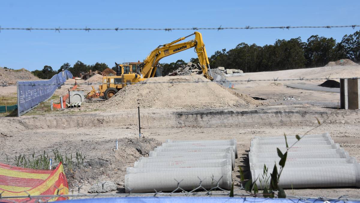 On the rise : The completion of the Stockland Green Hills and the new Maitland Hospital development (pictured) points towards East Maitland being a 'catalyst area' over the next 20 years. Picture: Lachlan Leeming