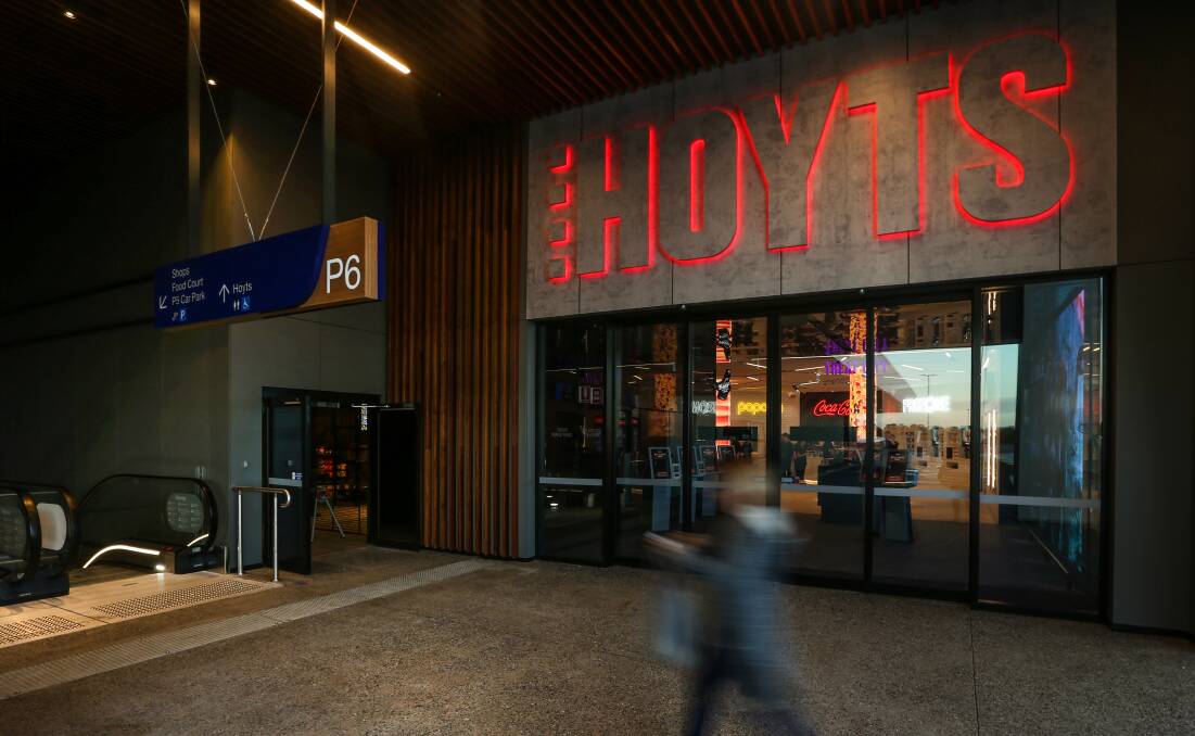 Ready to go: Green Hills Hoyts Cinema is edging closer towards completion. Picture: Marina Neil 