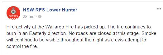 Fires burn throughout Lower Hunter