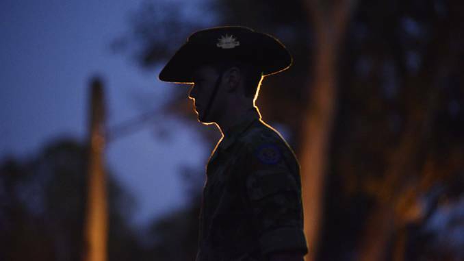 ANZAC: The 2016 dawn service in Maitland Park. Photo: Perry Duffin 