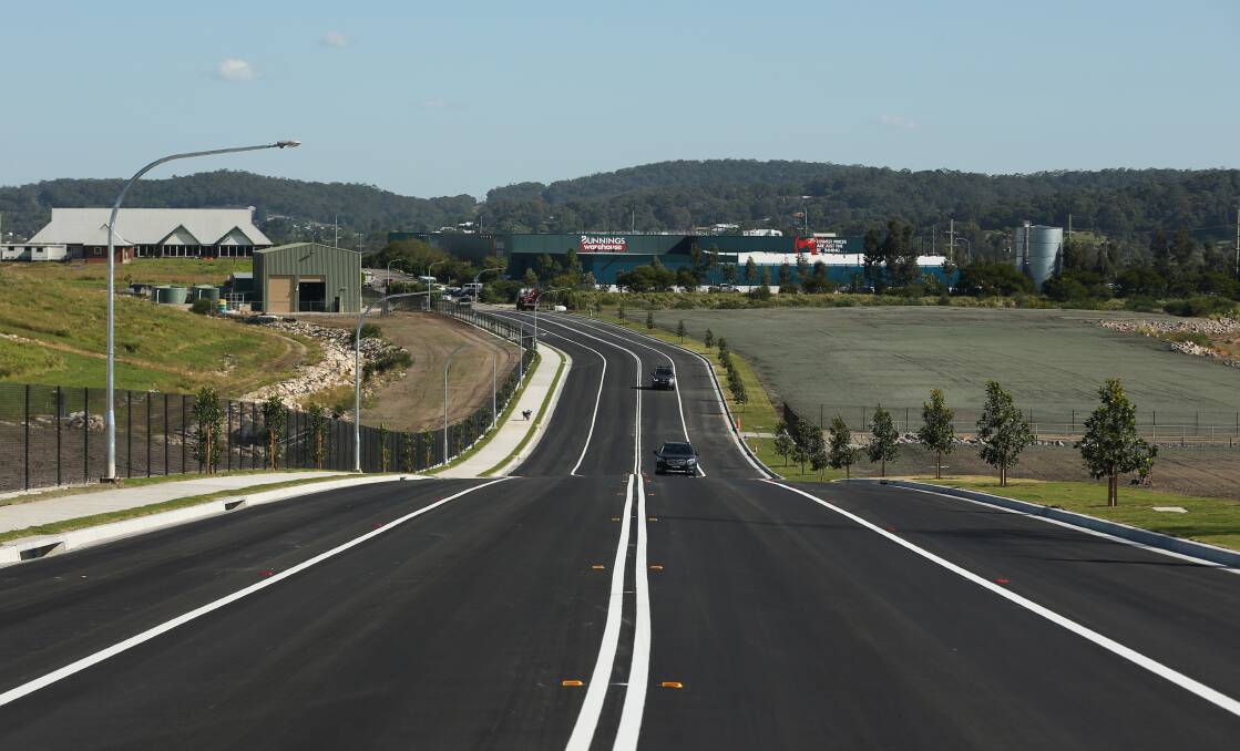 ONE-WAY TRAFFIC: The Munibung Road extension at Boolaroo is one of few Hunter projects to gain a Building Better Regions Fund grant. Picture: Simone De Peak 