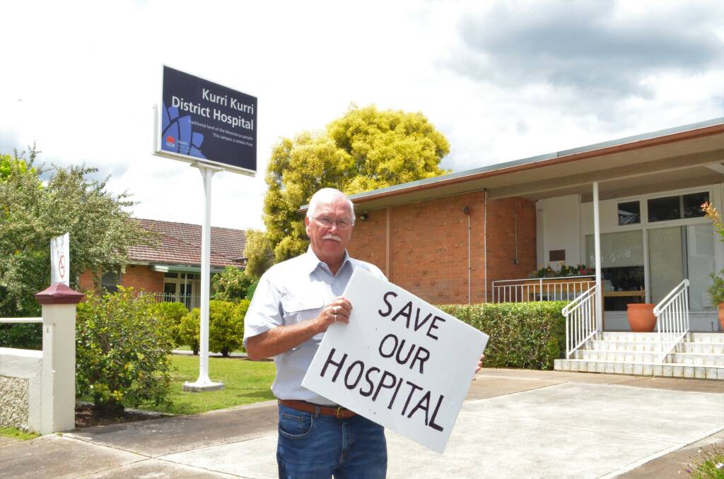 Petition: Cessnock councillor Rod Doherty is one of several community members concerned enough about the future of Kurri Kurri Hospital and its services to launch an e-petition.