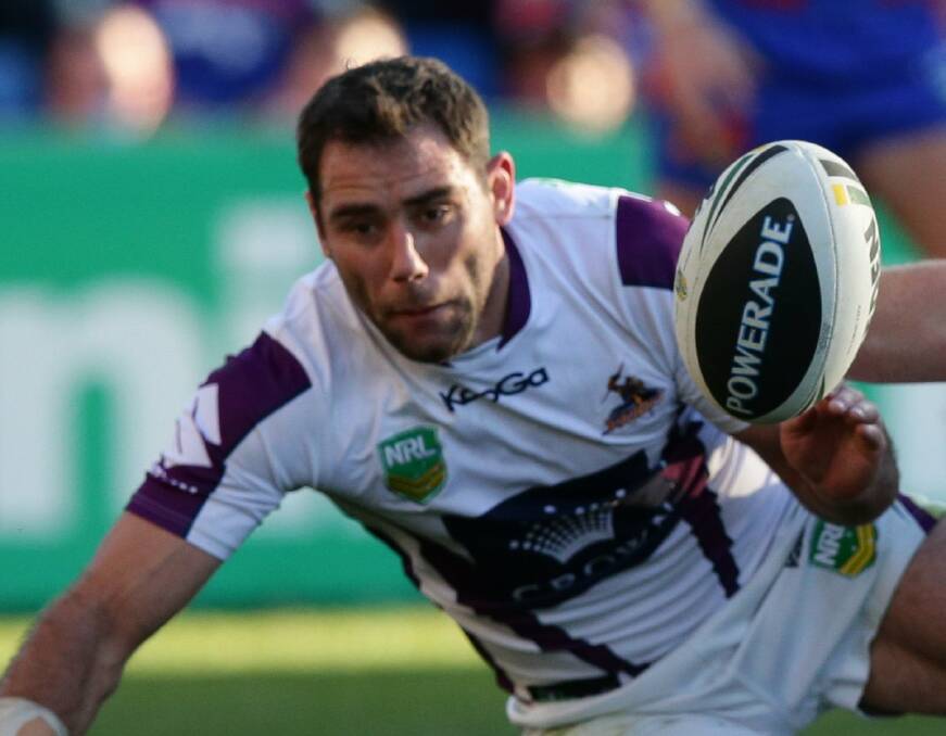 GREATEST HOOKER, OR NOT? Melbourne Storm captain Cameron Smith is topping lists. Picture: PETER STOOP