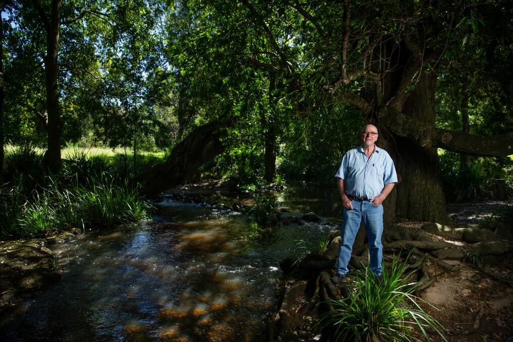 Conservation first: Healthy Hunter Rivers spokesman Ken Edwards. The group wants to prevent a new Lower Hunter dam. Picture: Marina Neil