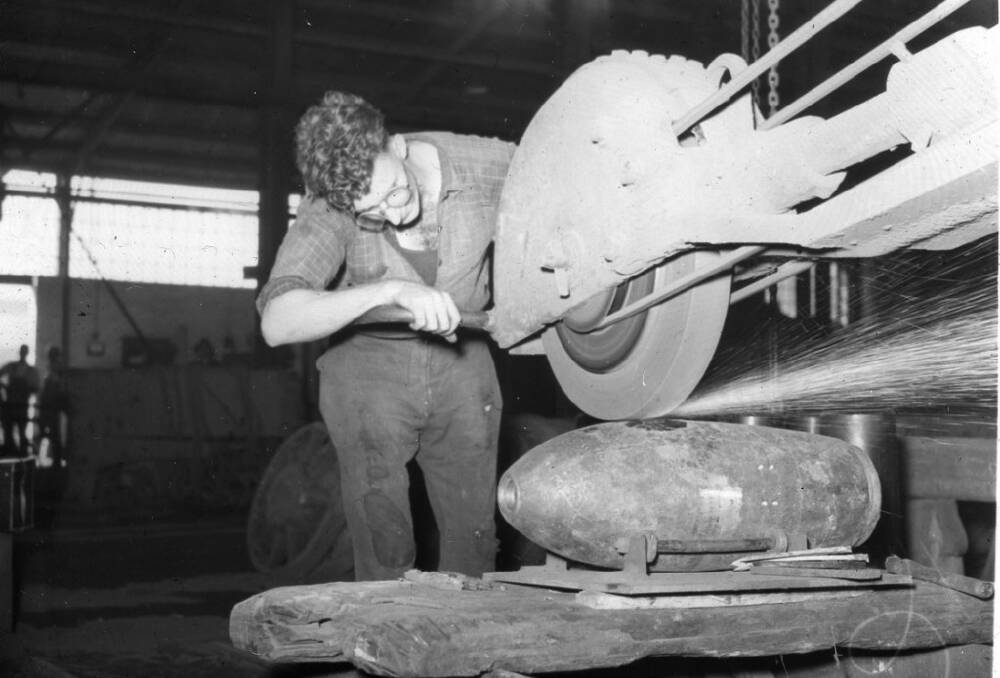Ammunition manufacture at Newcastle during World War II: Picture: Greg and Sylvia Ray