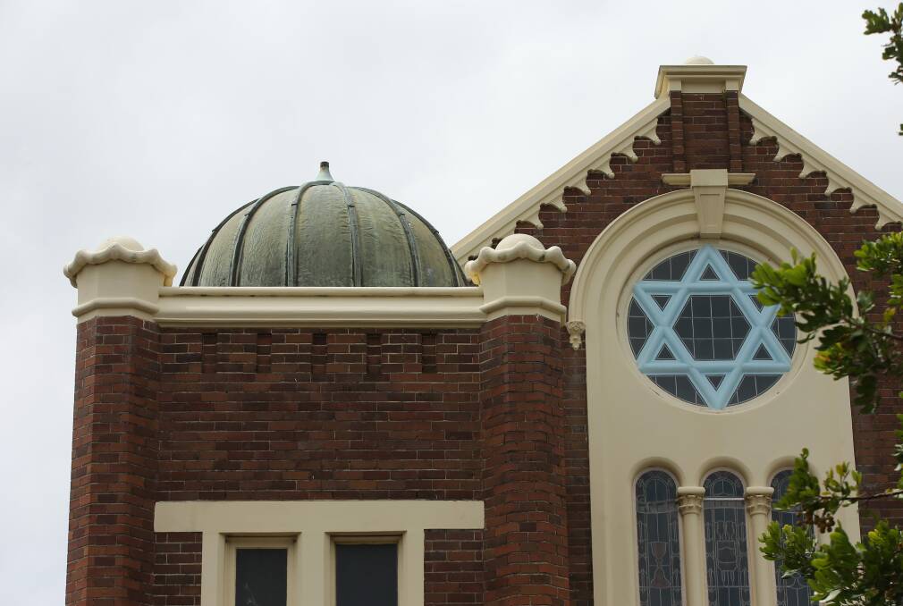 The graffiti was discovered in the same suburb as the city's synagogue, where the Newcastle Hebrew Congregation gathers. Picture by Simone de Peak