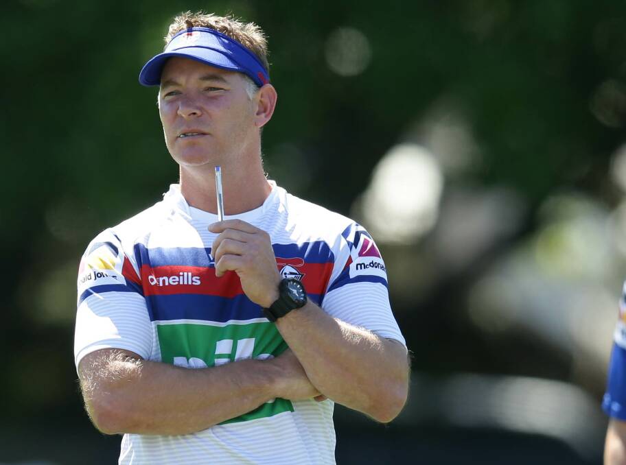 WORK IN PROGRESS: Newcastle Knights coach Adam O'Brien is still working on his side for the season opener in a months' time.