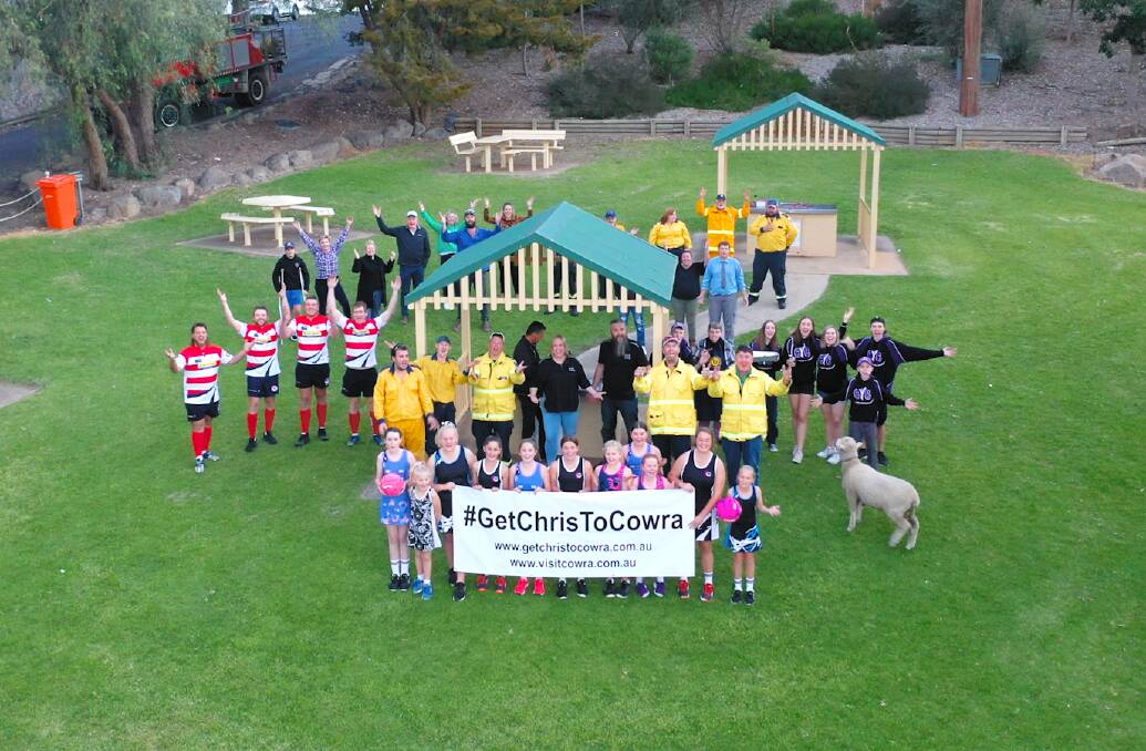 The Cowra community has gotten behind the #GetChristoCowra campaign. Photo supplied. 