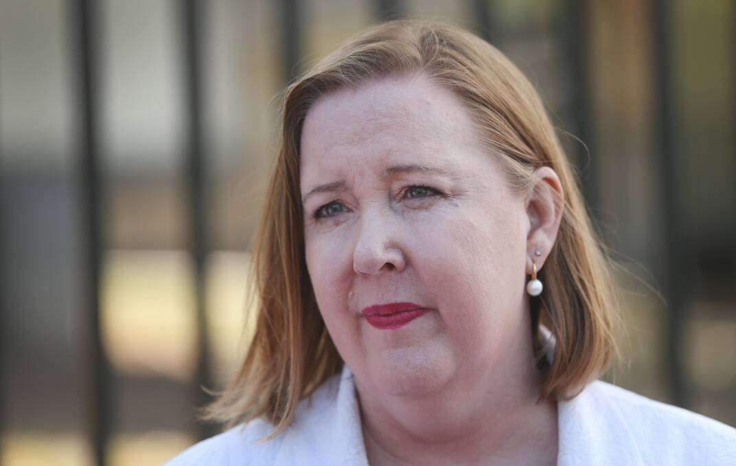 Concerned: Maitland MP Jenny Aitchison said the last new public school to be built in her electorate was Ashtonfield in 2007. She said "overcrowding contributes to a lot of social issues". Picture: Marina Neil