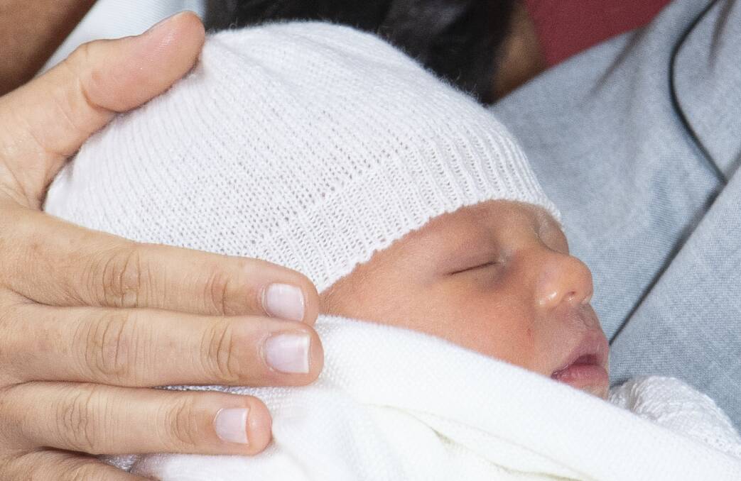 Archie Harrison, the new son for Prince Harry and Meghan, Duchess of Sussex. Picture: AP