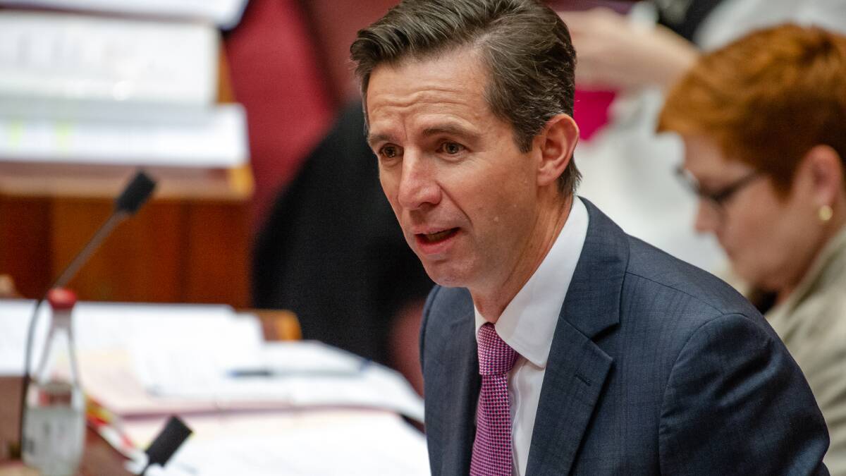 PORTFOLIO PRESSURE: Senator Simon Birmingham, recently appointed to replace Senator Matthias Cormann as Finance Minister, is schedled to relinquish his role as Trade Minister before the end of the year. His successor will find the China relationship at the top of his or her in-tray, Picture: Elesa Kurtz, Canberra Times