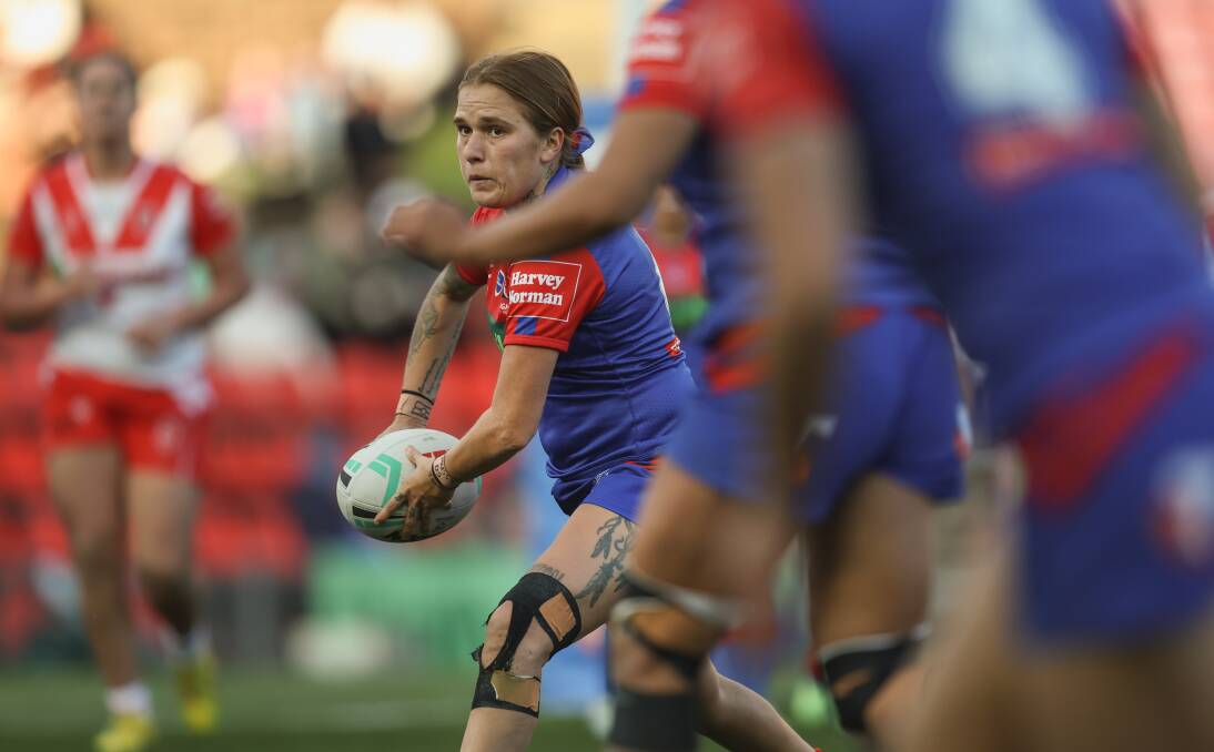 Maitland signing Caitlin Moran played NRLW for the Newcastle Knights. Picture by Marina Neil