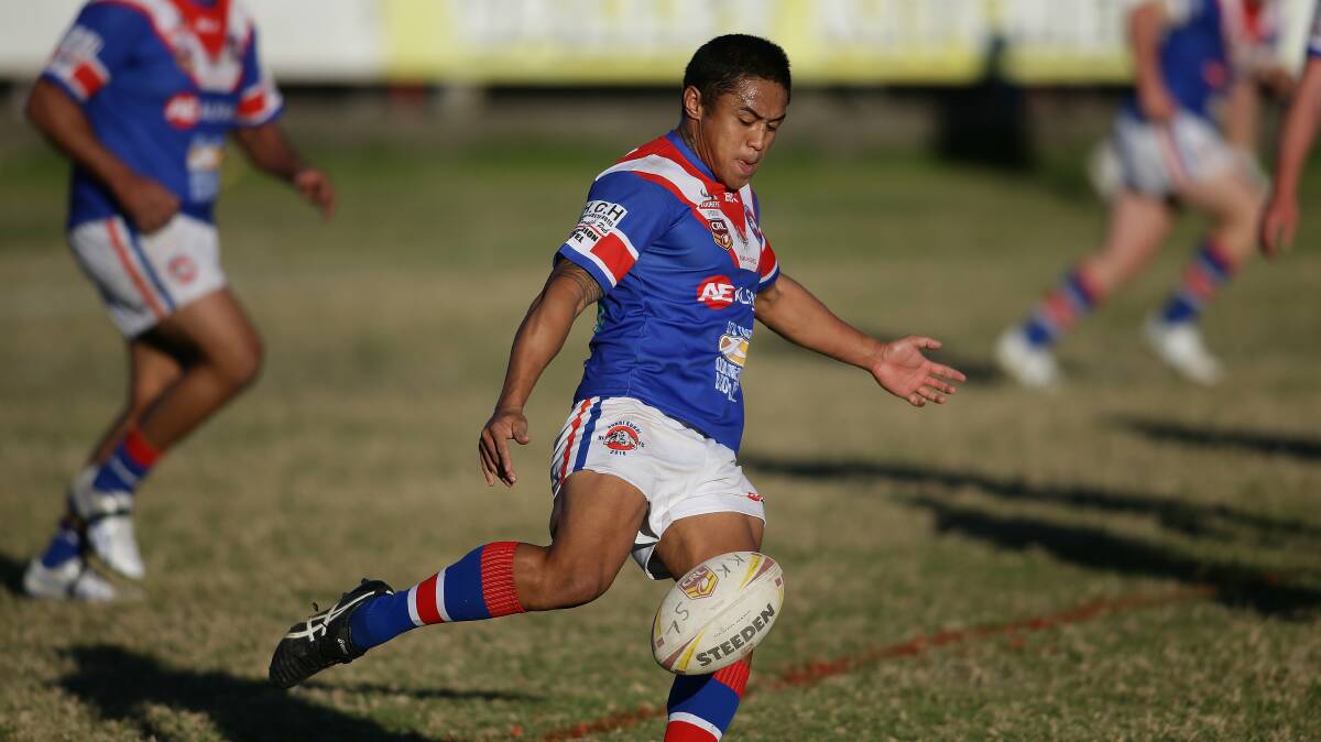Terence Seu Seu playing for Newcastle Rugby League club Kurri Kurri in 2016. Picture by Marina Neil