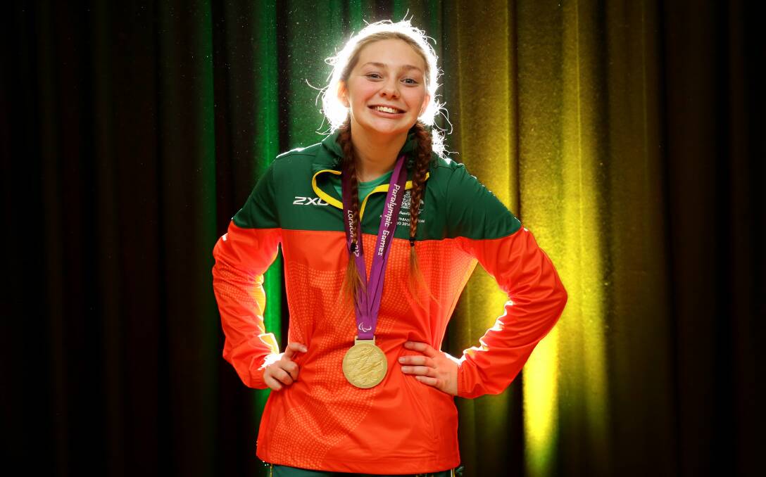 SOLO: Gillieston Heights 17-year-old Maddi Elliott is striving for an individual gold medal at her second Paralympic Games. Picture: Jonathan Carroll.