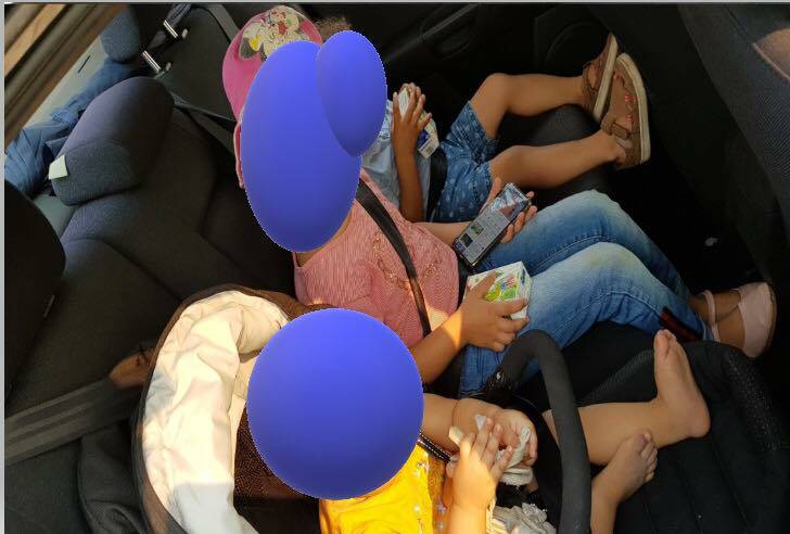 FINED: A Maitland man will pay more than $1000 and lose 18 demerit points after allegedly improperly restraining children in his car at Elermore Vale. Picture: NSW Police