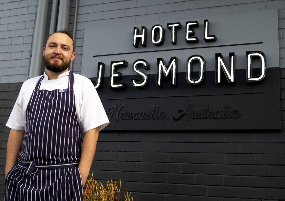 JUST GETTING STARTED: Hotel Jesmond chef Paul Thornton, formerly of The Landing, was recognised with best burger and best regional chef awards at the NSW AHA Awards on Tuesday. The bistro opened last November. 