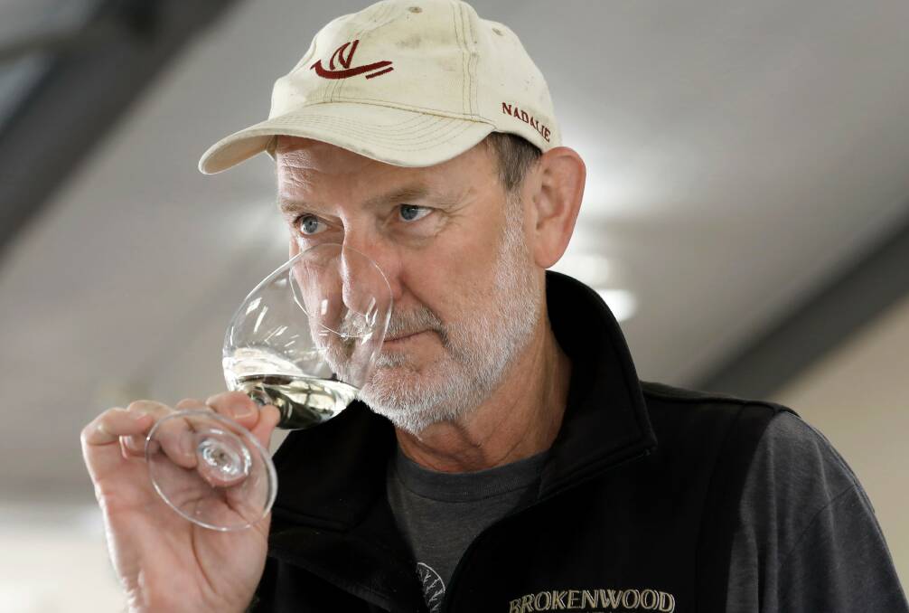 BACK TO THE BAR: Iain Riggs at work this week on 2020 Hunter Wine Show. Picture: Elfes Images