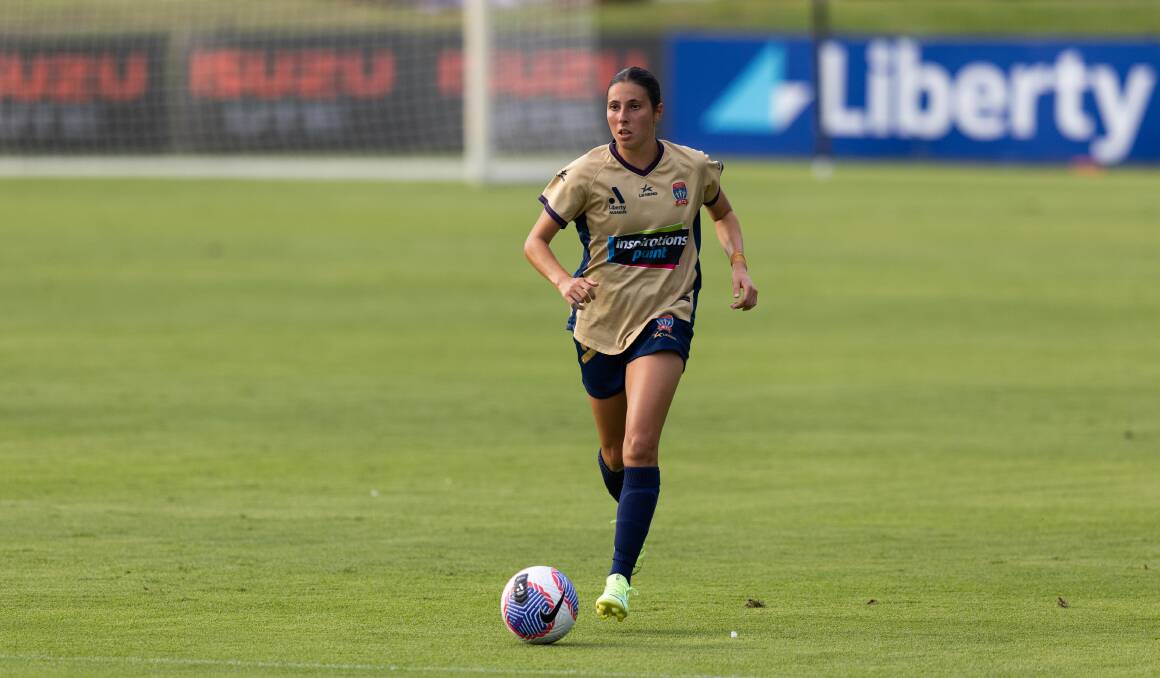 Newcastle Jets forward Mindy Barbieri. Picture by Jonathan Carroll