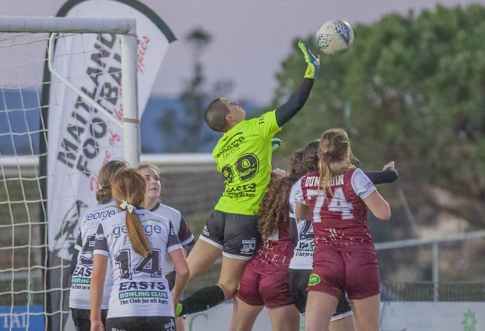 IMPACT: Maitland are in the mix for a top-four finish in Herald Women's Premier League. Picture: Graham Sport and Nature Photography