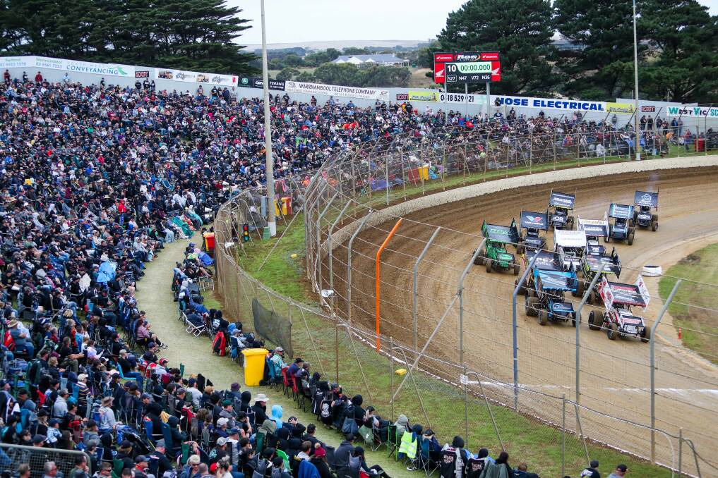 CROWD-PLEASER: Premier Speedway attracts 10,000 fans to its annual Grand Annual Sprintcar Classic finale. Picture: Morgan Hancock 