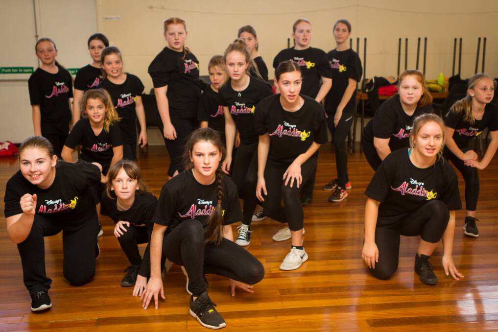 TALENT: Young performers across the Hunter will showcase their singing, acting and dancing skills at Maitland Town Hall in the production of Aladdin JR.