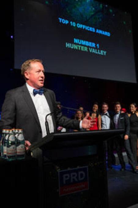 Winner: Luke Anderson, Principal of PRD Hunter Valley at the recent Annual Awards Ceremony.