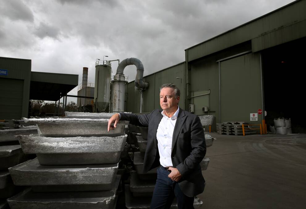 UNLOCK: Joel Fitzgibbon, pictured at Weston Aluminium, wants the Hunter to lead the natural gas economy. He believes local industry will benefit. Picture: Marina Neil