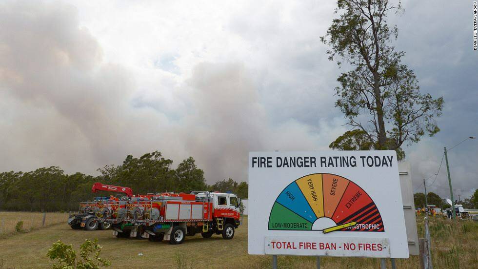 CATASTROPHIC WARNING: Firefighters have warned of "catastrophic" fire danger in the Hunter today. Picture: NSW RFS Facebook