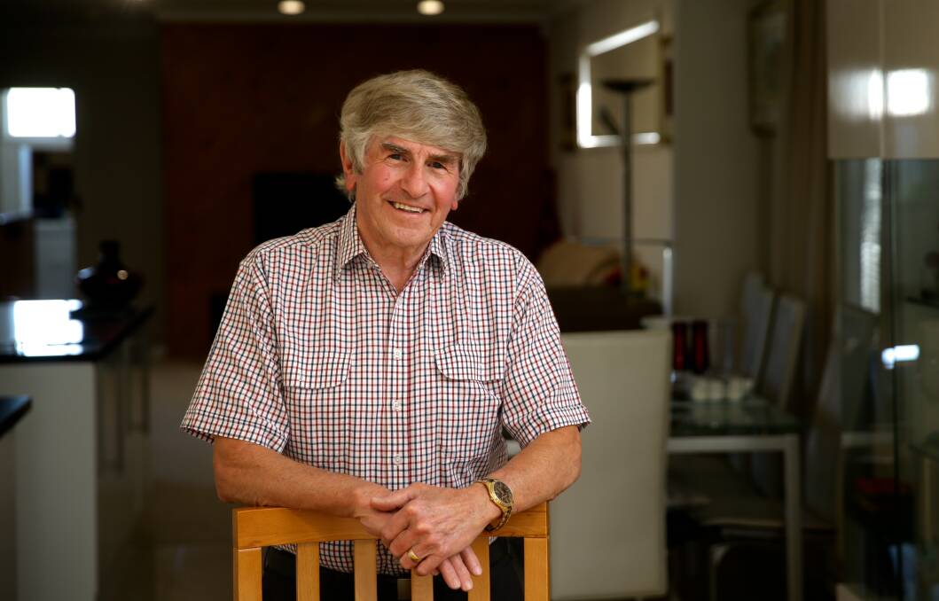PROUD TO GIVE BACK: Brian Atkins, of Lambton, has been serving the Newcastle community for decades with Rotary and in his own work. Picture: Jonathan Carroll. 