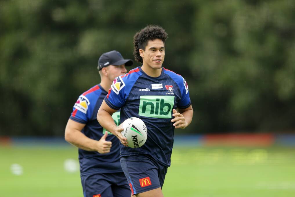 LEFT OUT: Pasami Saulo during pre-season training. Picture: Jonathan Carroll
